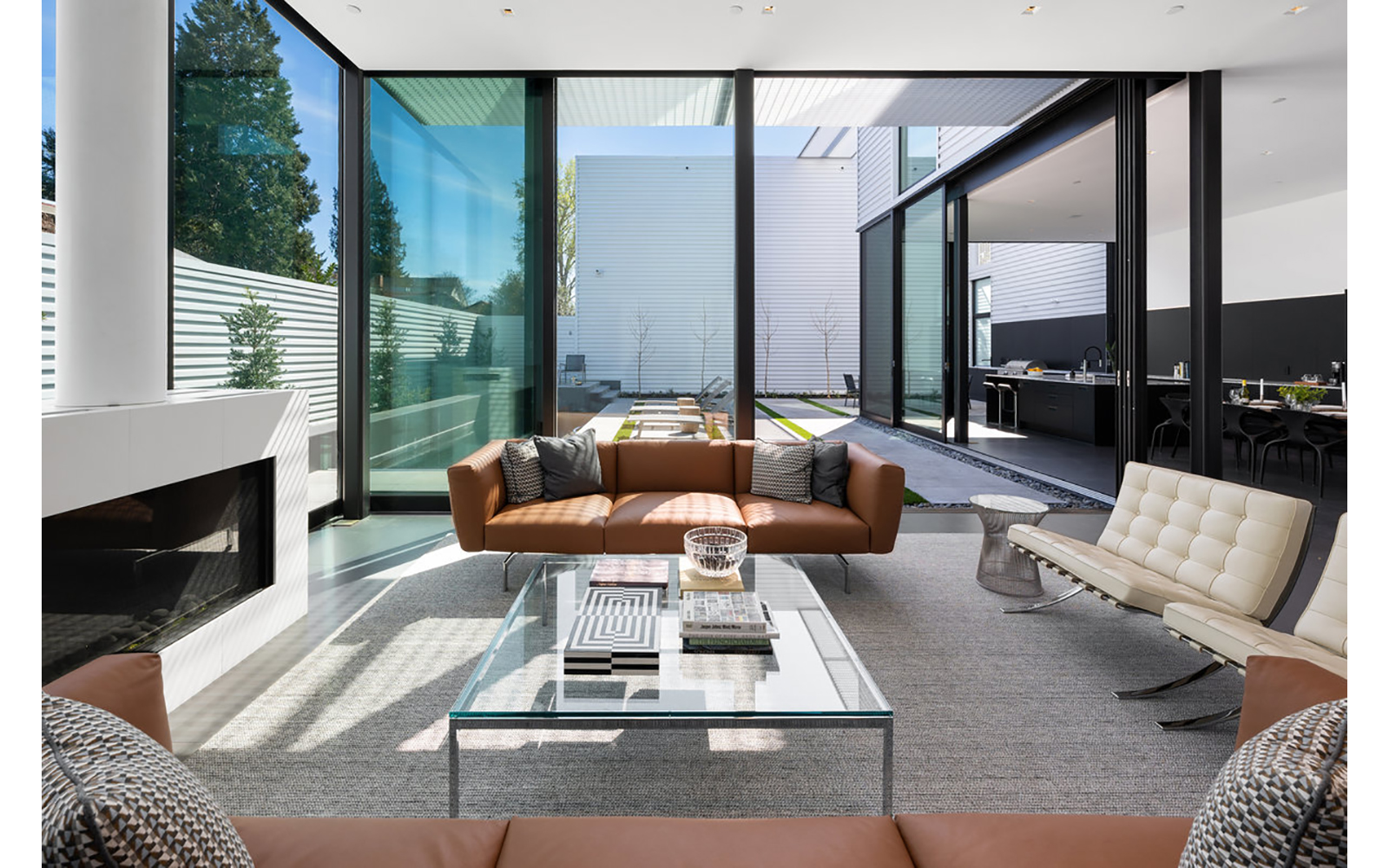 glass pavilions interior image
