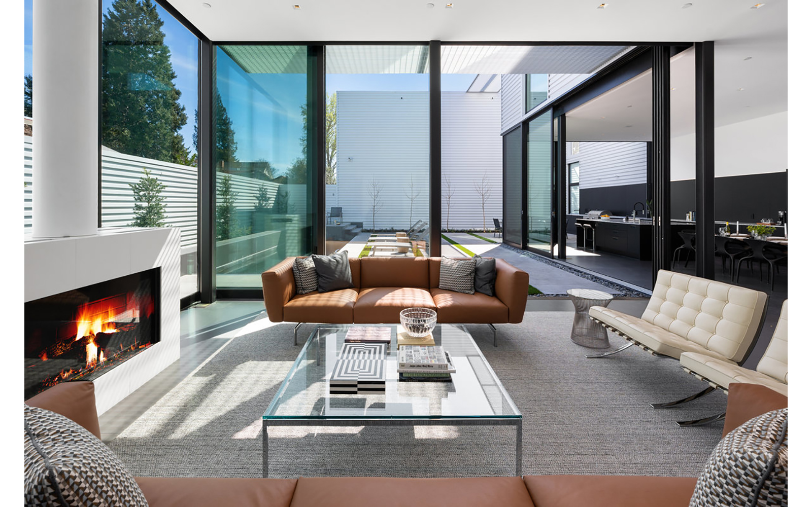 glass pavilions interior image