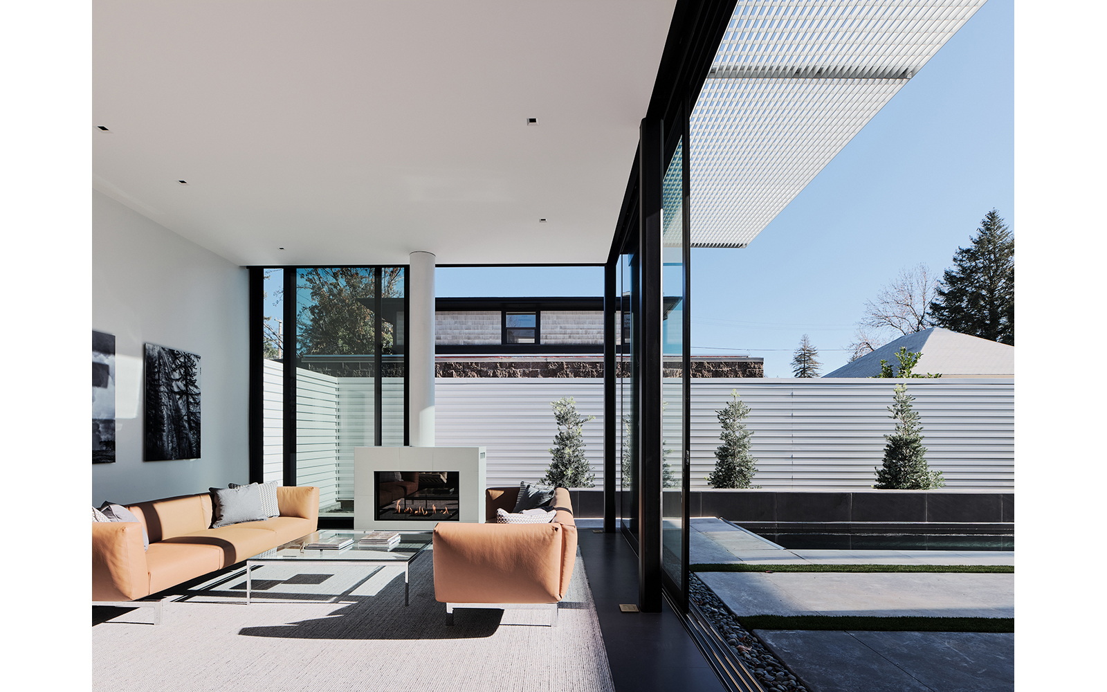glass pavilions interior image
