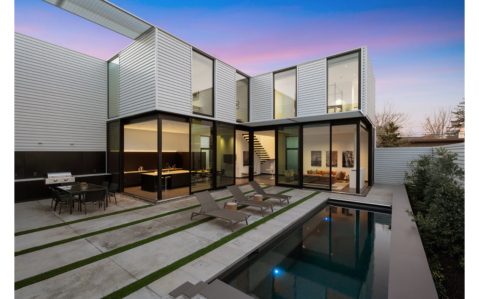 glass pavilions interior image