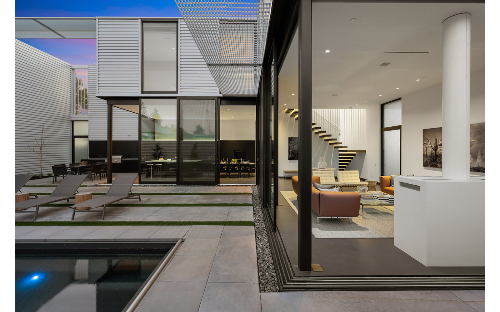 glass pavilions interior image
