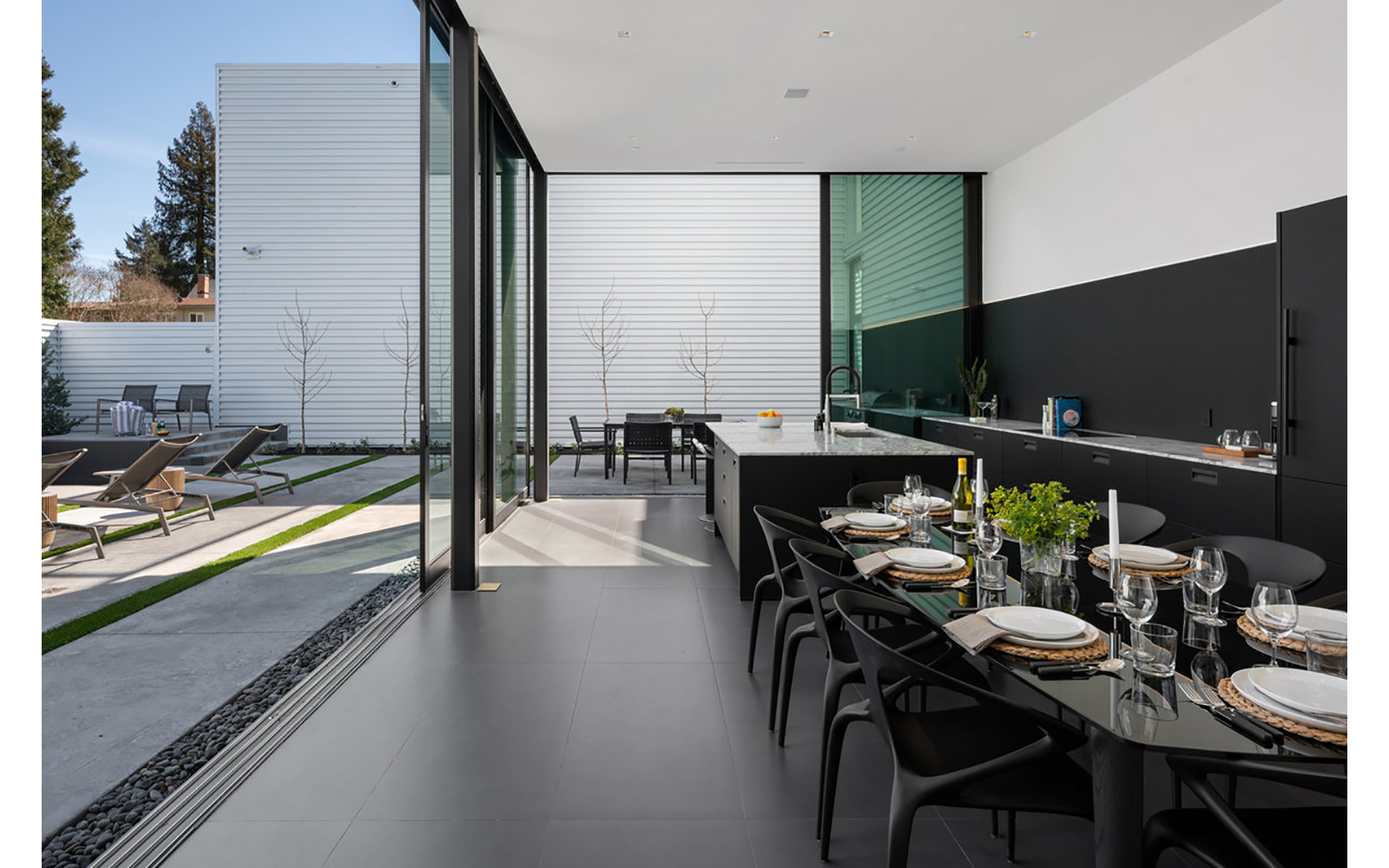 glass pavilions interior image