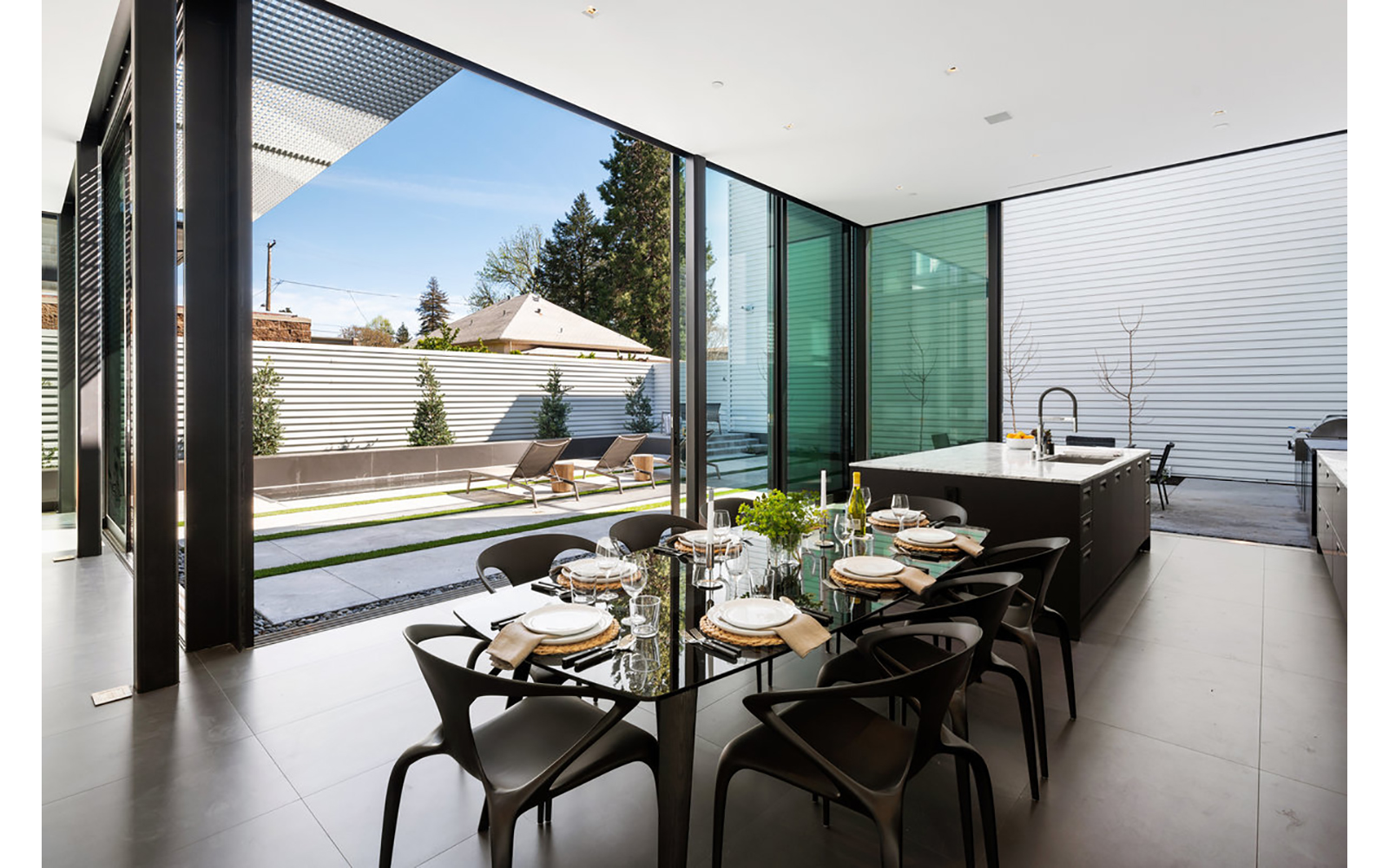glass pavilions interior image