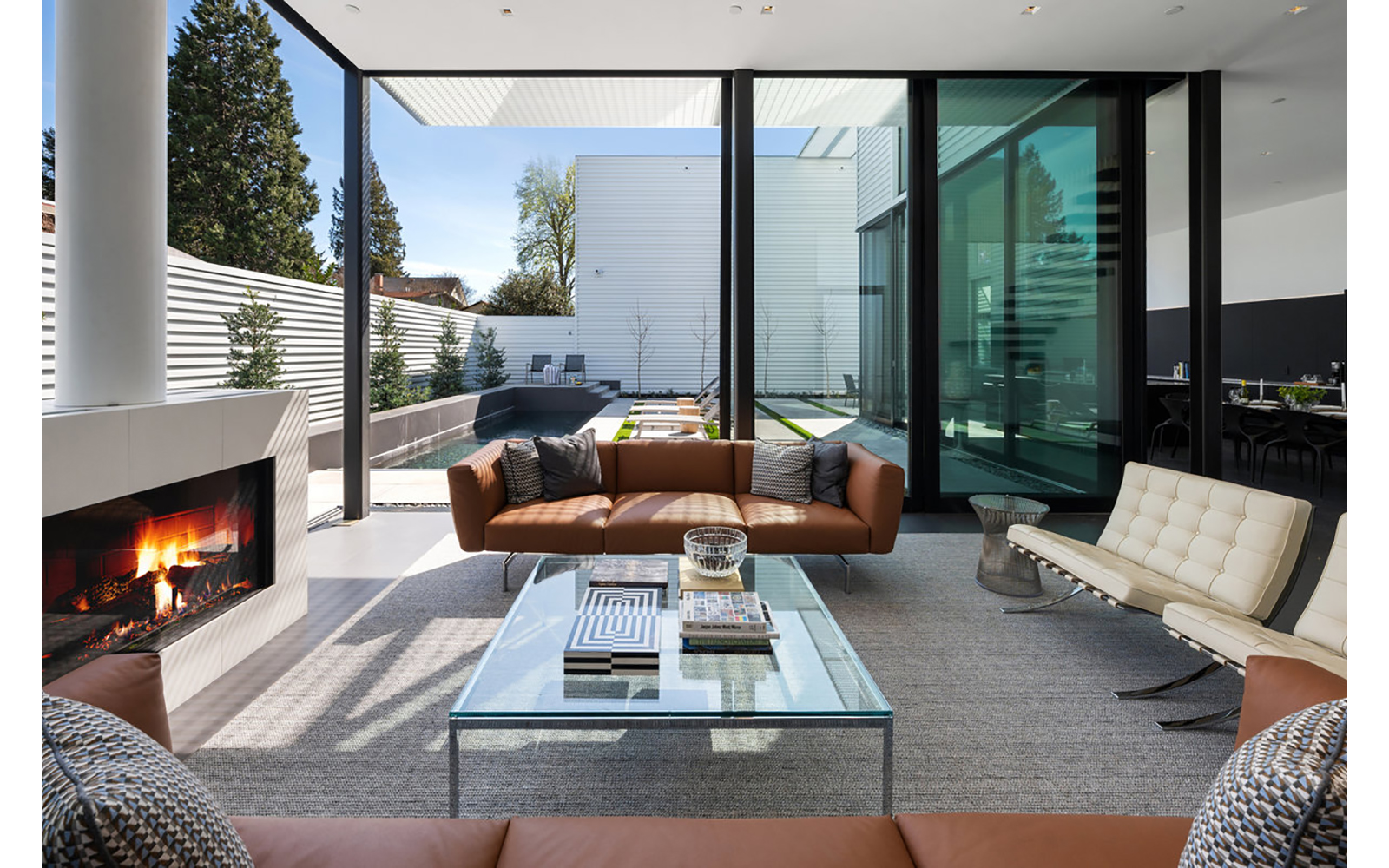 glass pavilions interior image