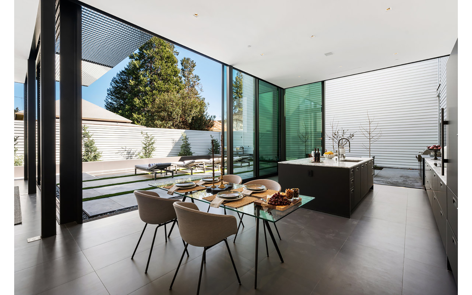 glass pavilions interior image