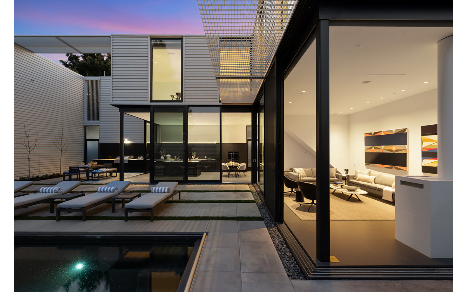 glass pavilions interior image