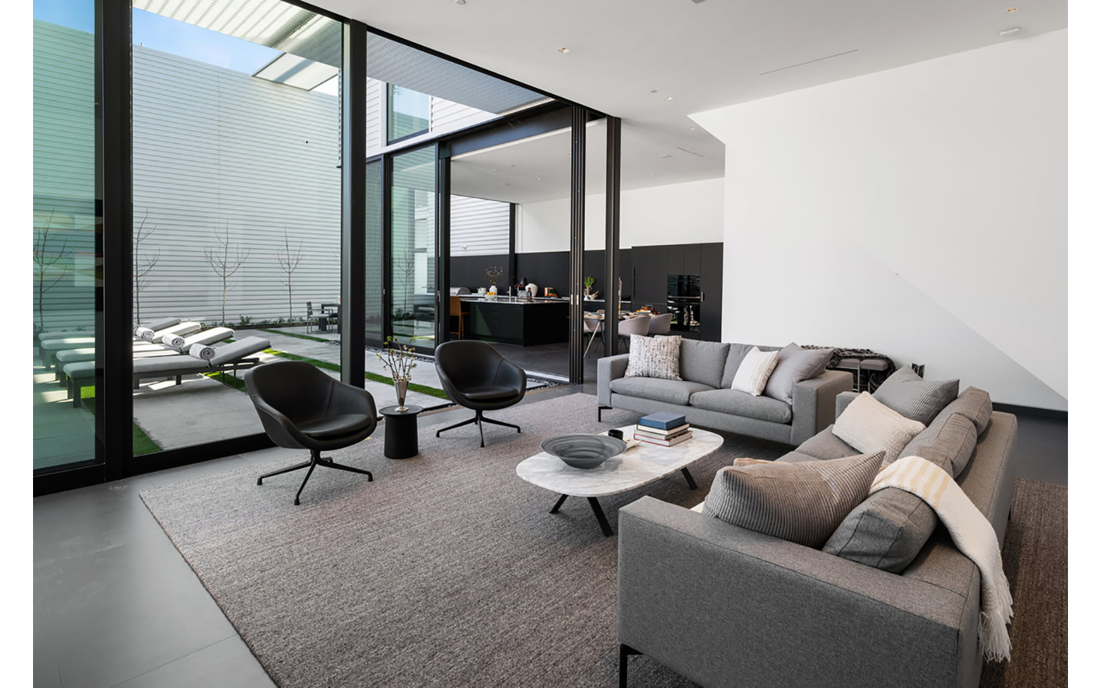 glass pavilions interior image