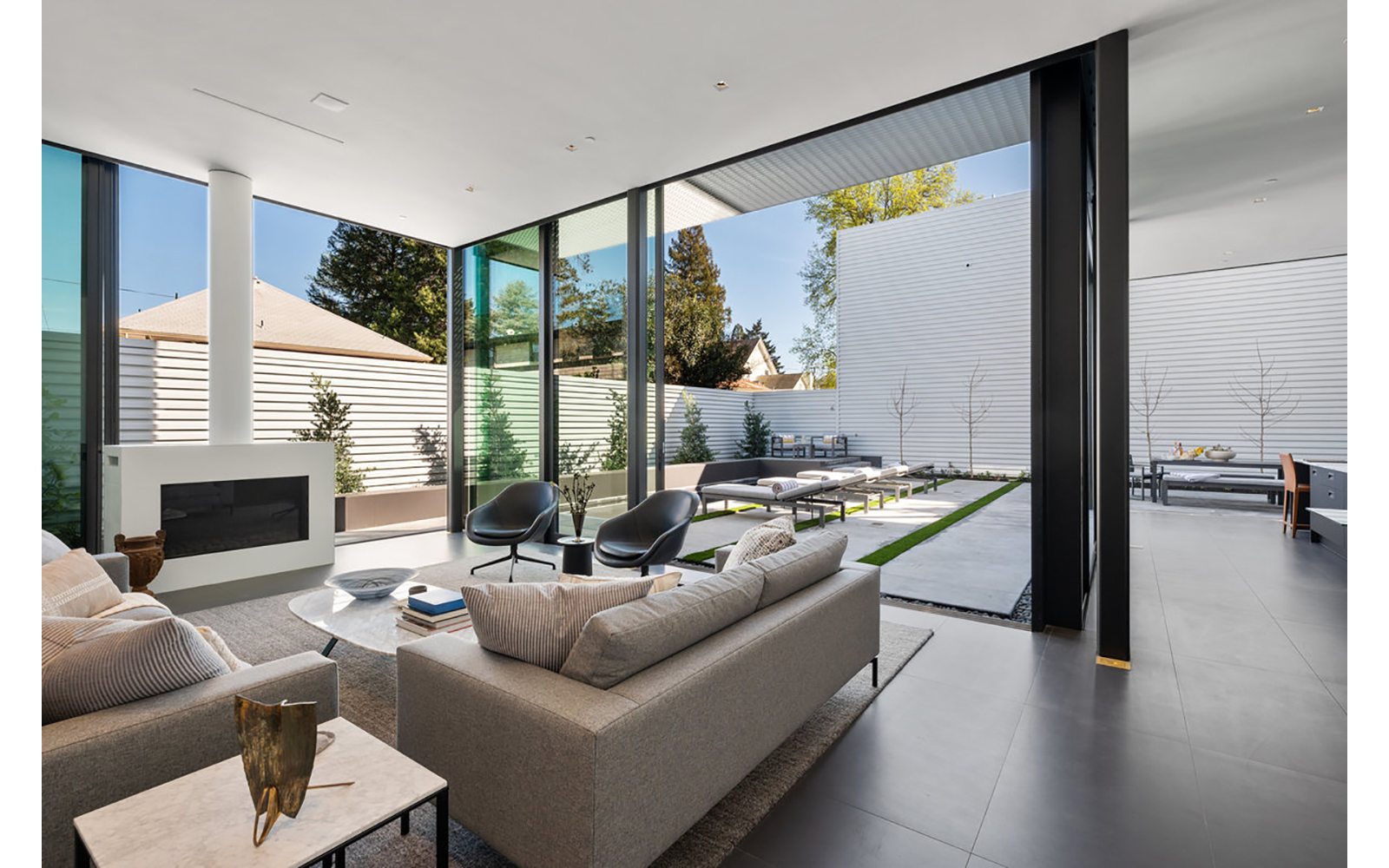 glass pavilions interior image